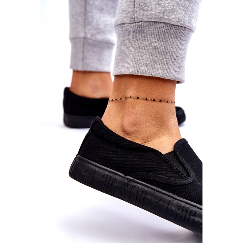 Dámské Sneakers Slip-On Big Star LL274392 Black černý 1