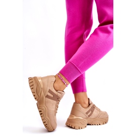 PG1 Módní sportovní obuv Tenisky Béžová Frezio béžový 3