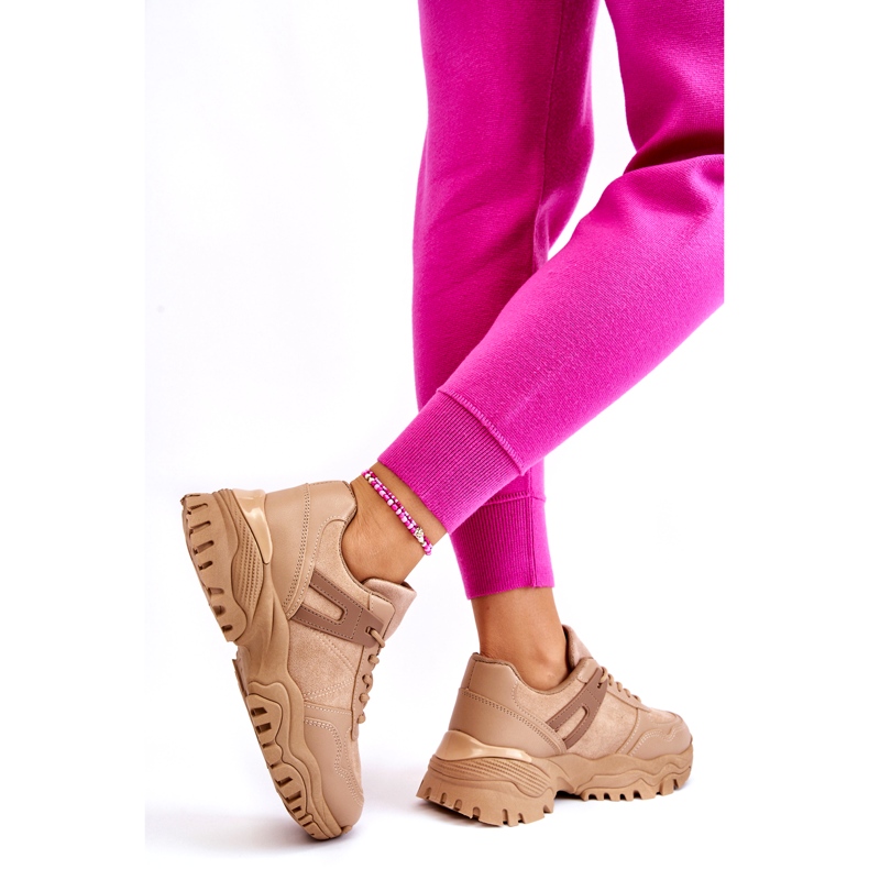 PG1 Módní sportovní obuv Tenisky Béžová Frezio béžový 3