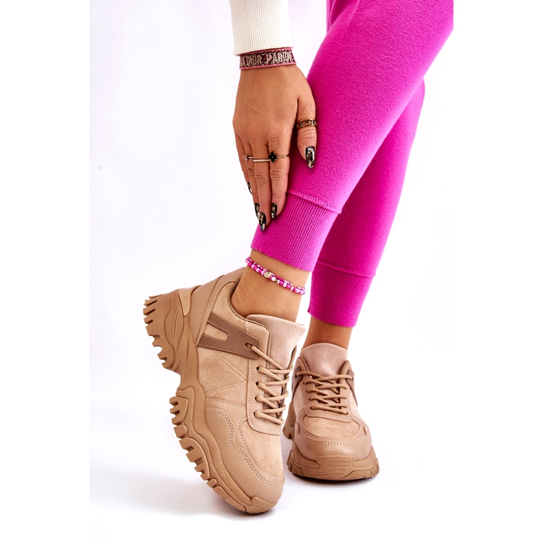 PG1 Módní sportovní obuv Tenisky Béžová Frezio béžový 1