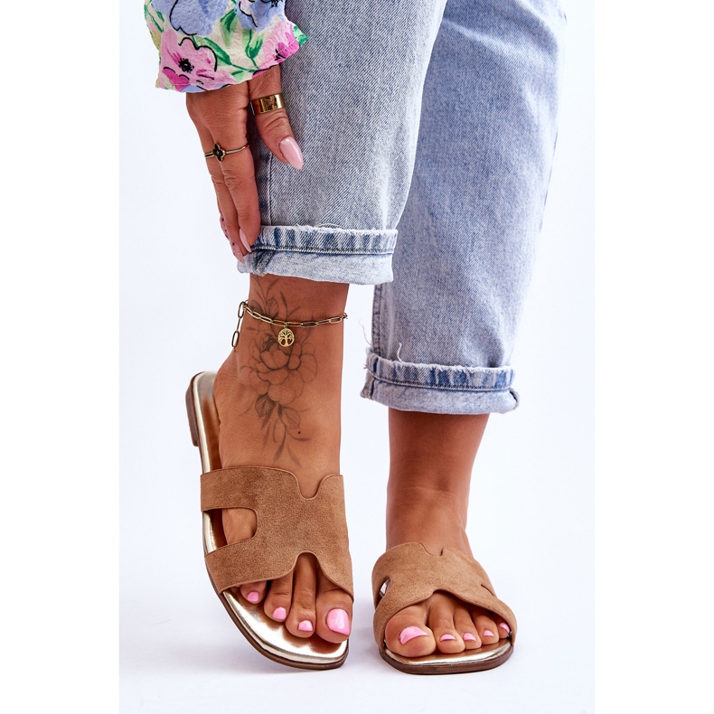 Seastar Dámské klasické semišové pantofle Béžová Evana béžový 2 Seastar Dámské klasické semišové pantofle Béžová Evana béžový 2