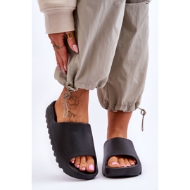 PS1 Módní pantofle na platformě Black Estella černý 1