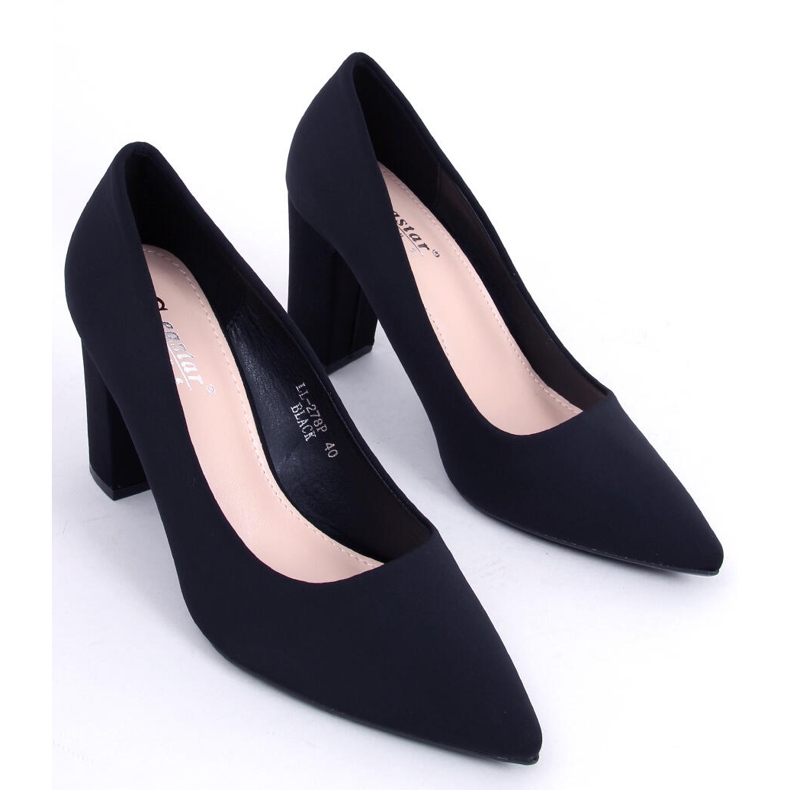 Lodičky na Eilish Black post černá 1 Lodičky na Eilish Black post černá 1