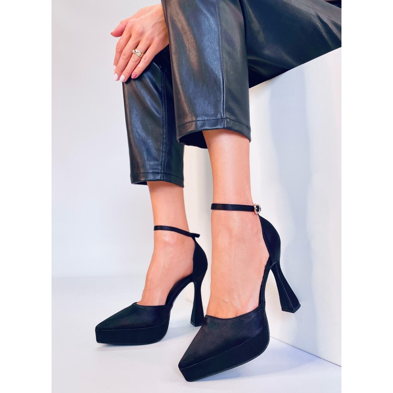 BM Carlie Black lodičky na platformě černá 1