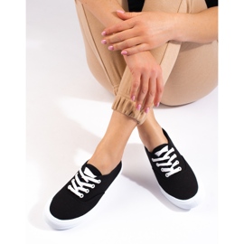 Klasické dámské šněrovací tenisky Shelovet černé černá 1 Klasické dámské šněrovací tenisky Shelovet černé černá 1