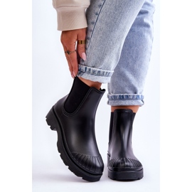 BM Nazouvací gumové boty Jodhpur Boots Black Carme černý 1