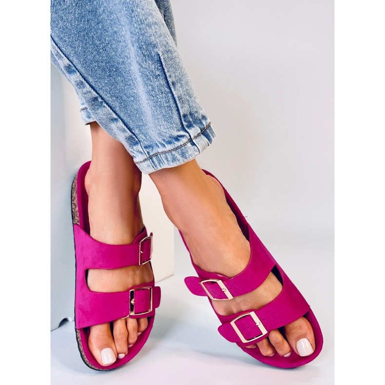 BM Korkové pantofle Byrd Fuchsia růžový 2