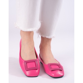 Dámské růžové baleríny se zdobením Shelovet růžový 1