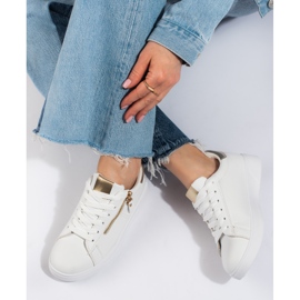 Klasické bílé dámské sportovní boty Shelovet bílý 2