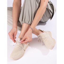 Dámská textilní béžová sportovní obuv Shelovet béžový 1