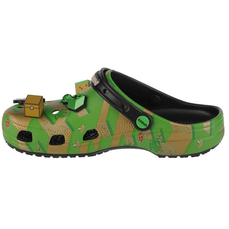 Clogs Crocs Elevated Minecraft Classic Clog 208472-90H zelený 1