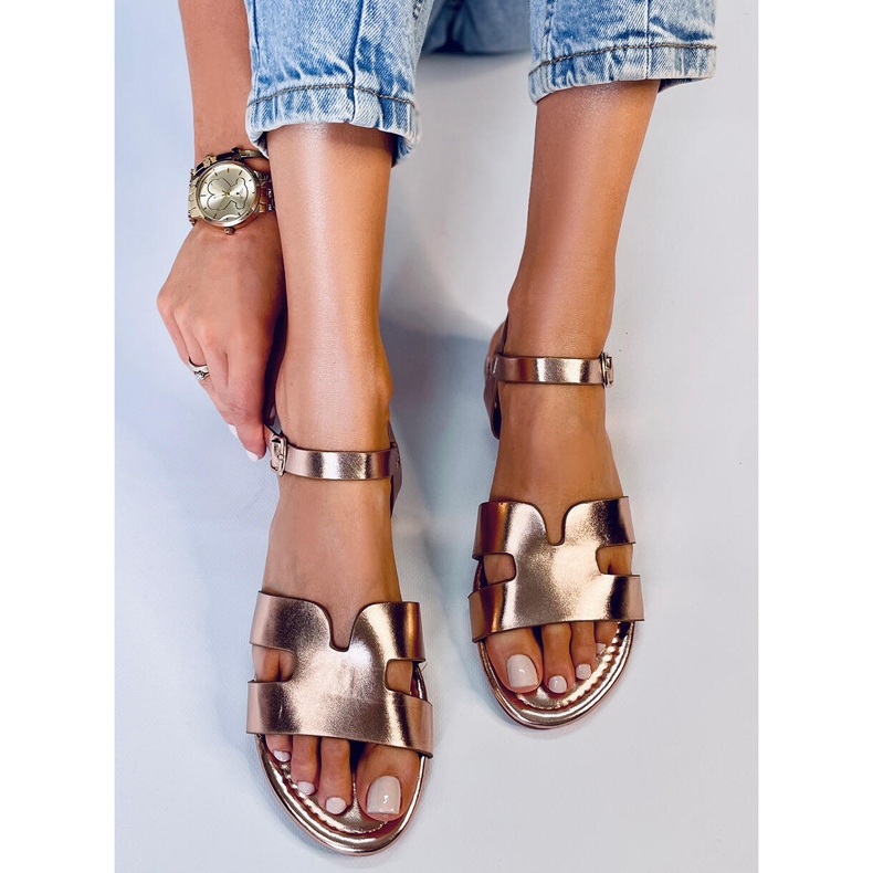 Dámské sandály Forney Champagne zlatý 1