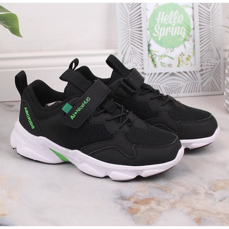 Atletico Dětská sportovní obuv na suchý zip černá AbcKids B012310219 2