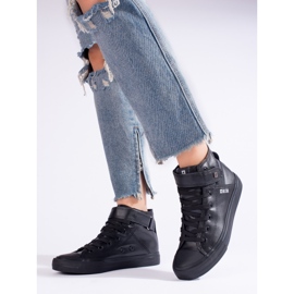 Dámské černé vysoké tenisky Big Star V274542 černá 1 Dámské černé vysoké tenisky Big Star V274542 černá 1