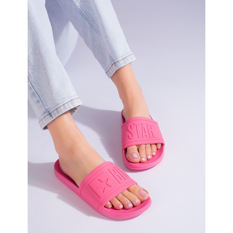 Dámské růžové pantofle Big Star HH274A039FU růžový 1