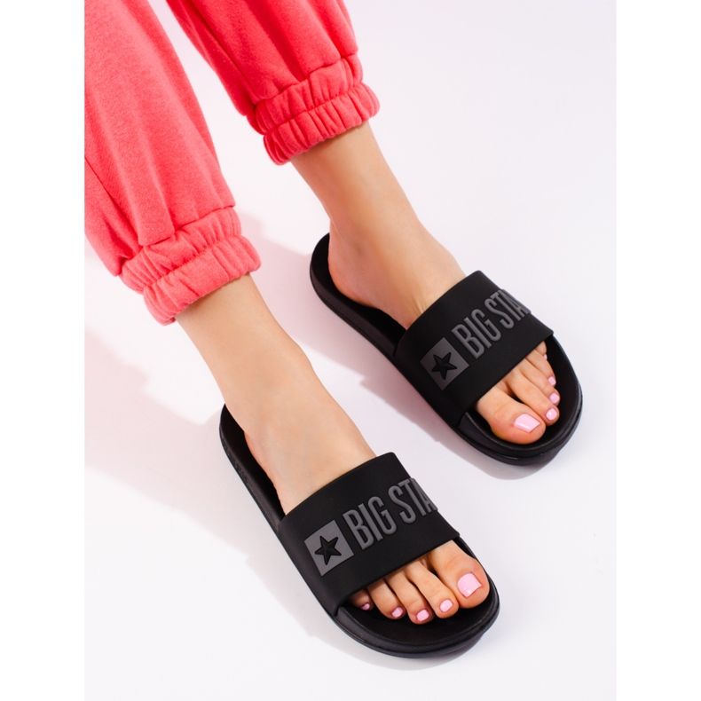 Černé dámské pantofle Big Star FF274A200906 černá 1