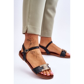 Dámské sandály S.Barski KV-5541-37 Černé černá 2