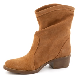 Olivier Červené podpatky Mona pomerančový 2