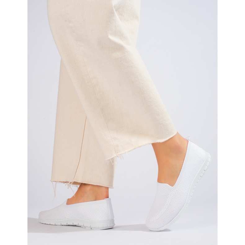 W. Potocki Dámské bílé slip on textilní Potocki bílý 1