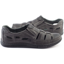 Polbut Pánská prolamovaná obuv 06 pro letní Šedá 2