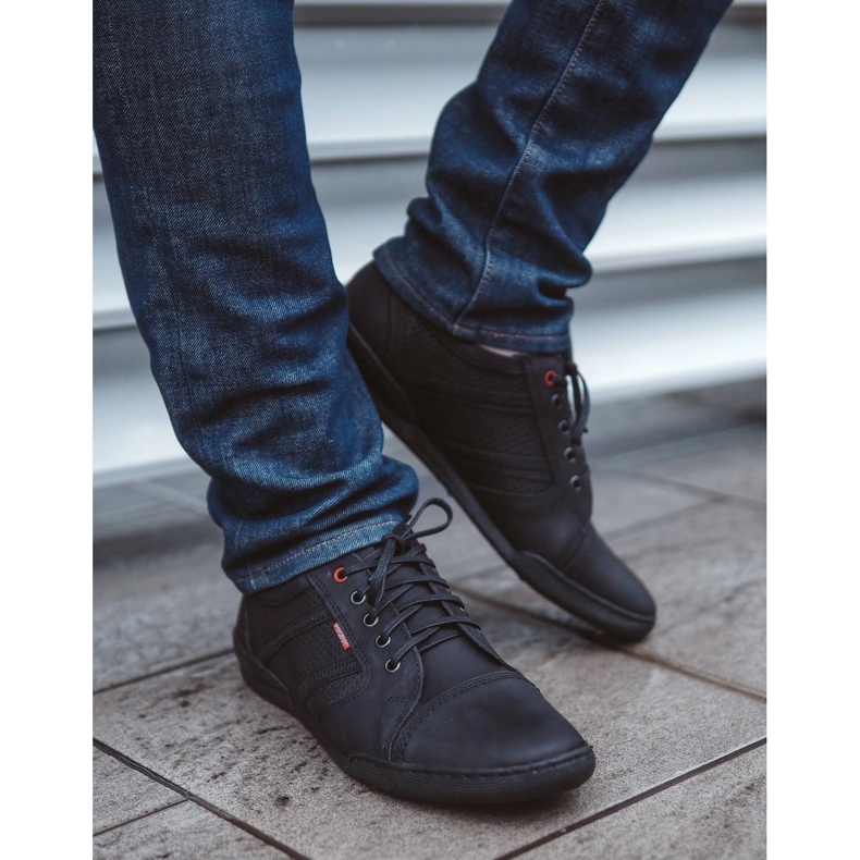 Polbut Pánská obuv pro volný čas R3 Perforation Black černý 1