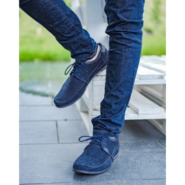 KOMODO Boty Pánské mokasíny 875 navy blue modrý 6