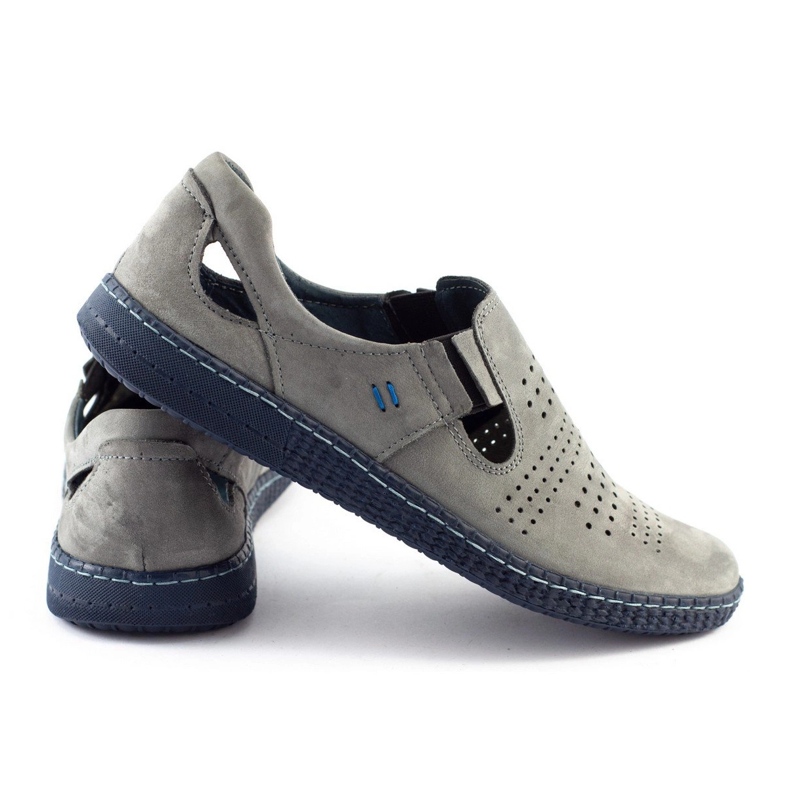 KOMODO Šedé pánské nazouvací boty 864 šedá 1