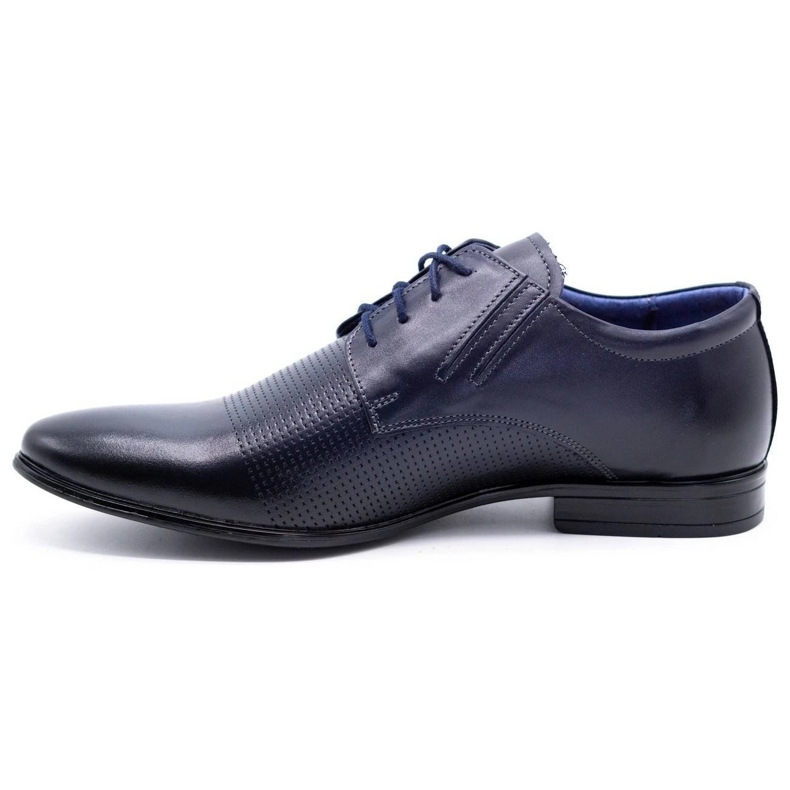 Olivier Společenské boty 482 navy blue modrý 1