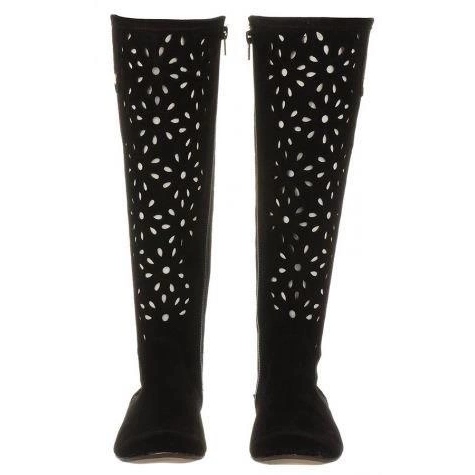 Olivier Dámské černé prolamované boty černá 2 Olivier Dámské černé prolamované boty černá 2