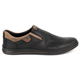 Polbut Pánské polobotky 401 Summer Black černý 1