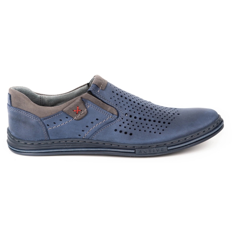 Polbut Pánské brogues 401 Summer Navy Blue námořnická modrá 1