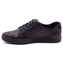 Polbut Neformální pánské boty J66 černé se zlatem vícebarevný 1