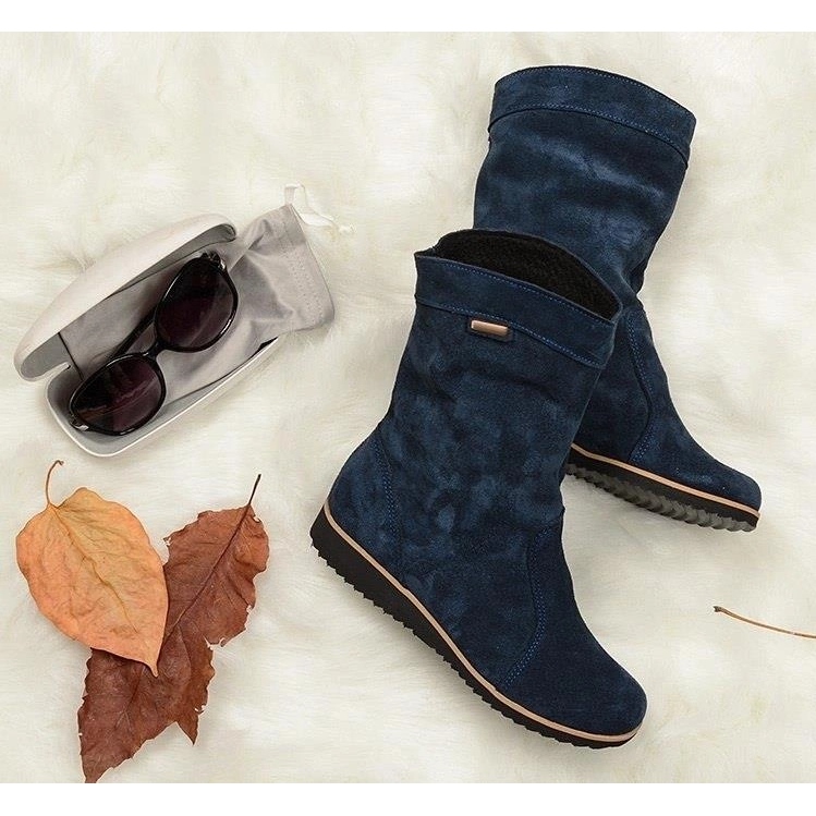 Olivier Kožené boty Emi Warm Blue modrý 1