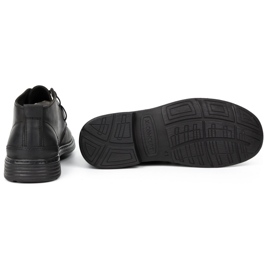 Polbut Pánské kožené boty 191D černé černá 4