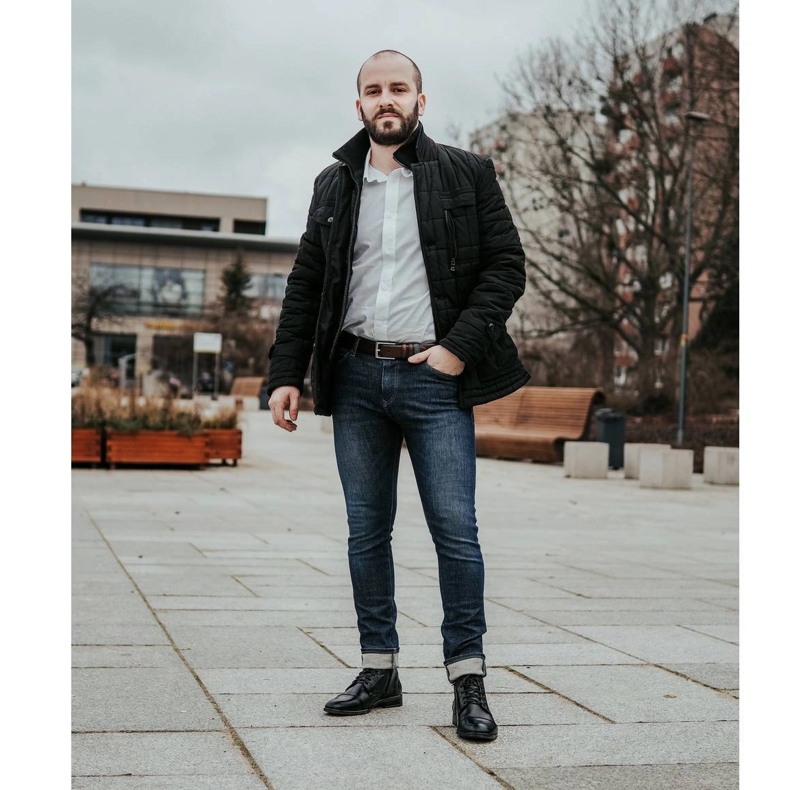 KENT Pánské kožené boty Chelsea 287D Św černé černá 2