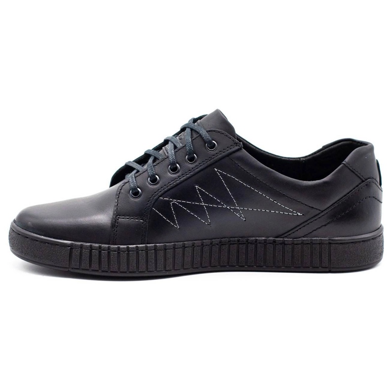 Polbut Neformální pánské boty J66 černé se stříbrnou černá stříbrný vícebarevný 1