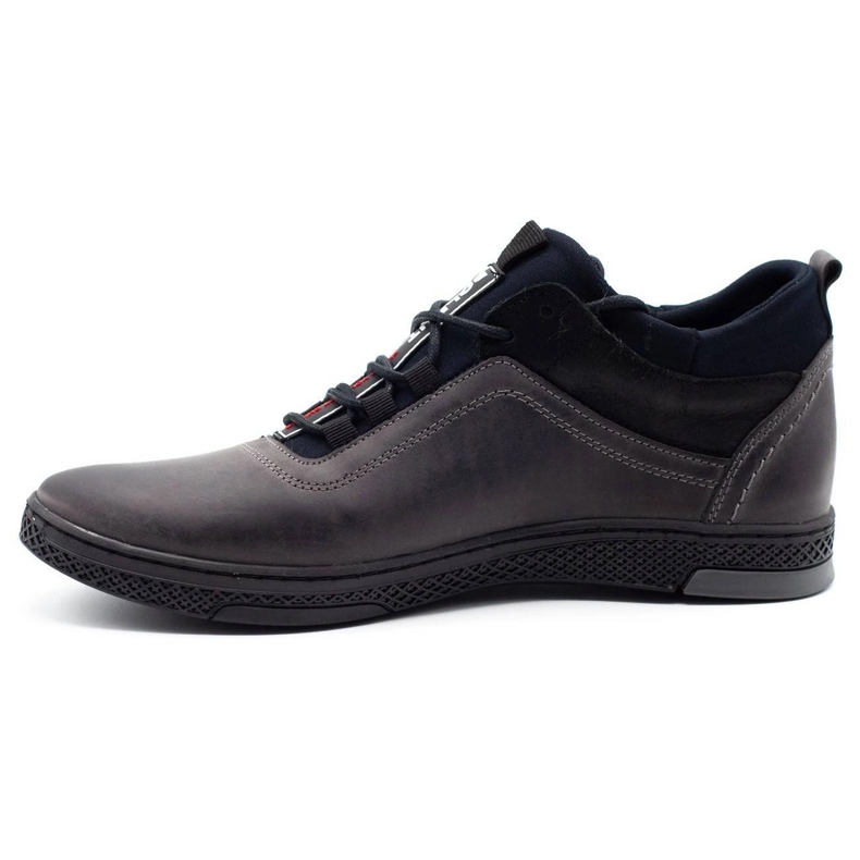 Polbut Šedé pánské zimní boty K27F šedá 1