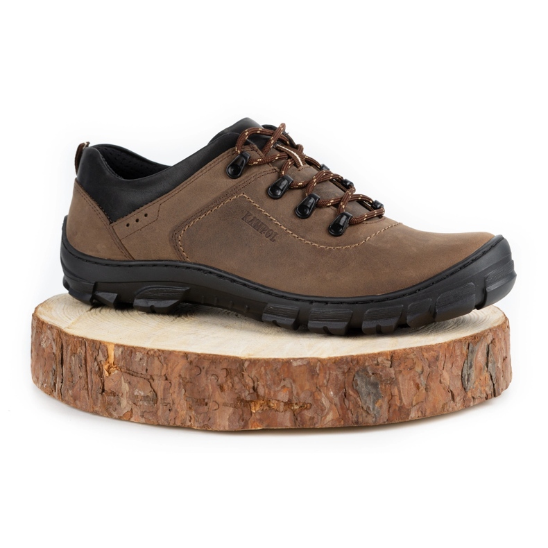 Kampol Pánské trekové boty 36 olivové zelená 1