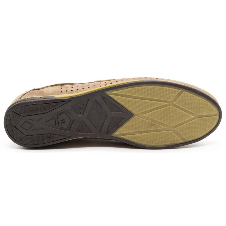 Olivier Pánská prolamovaná obuv 563 béžová béžový 1