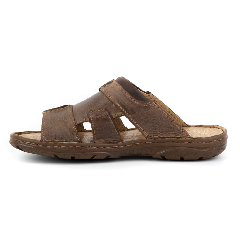 Polbut Pánské pantofle 358 hnědé hnědý 1