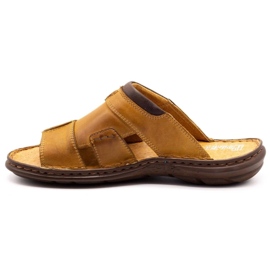 Polbut Pánské pantofle 358 červené oranžový 1