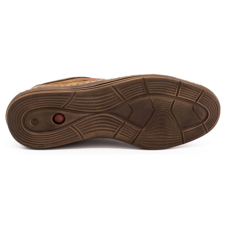 Olivier Pánská kožená obuv pro volný čas 238GT hnědá hnědý 1