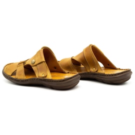 Polbut Pánské pantofle 024 červené oranžový 1