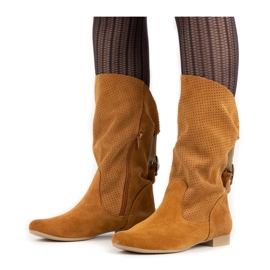 Olivier Prolamované boty Elena červené oranžový 1 Olivier Prolamované boty Elena červené oranžový 1