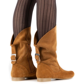 Olivier Prolamované boty Elena červené oranžový 2 Olivier Prolamované boty Elena červené oranžový 2