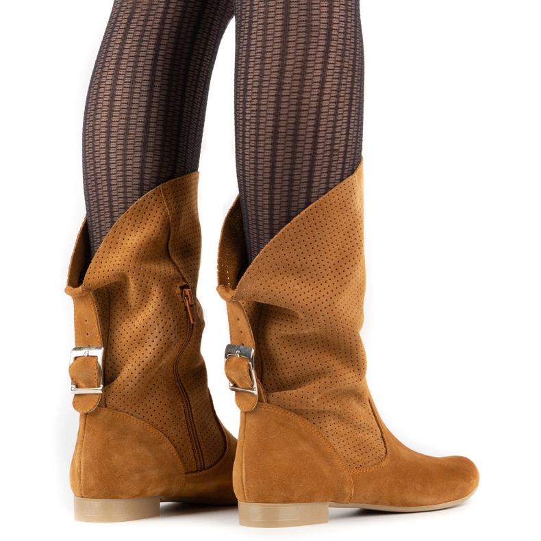 Olivier Prolamované boty Elena červené oranžový 2