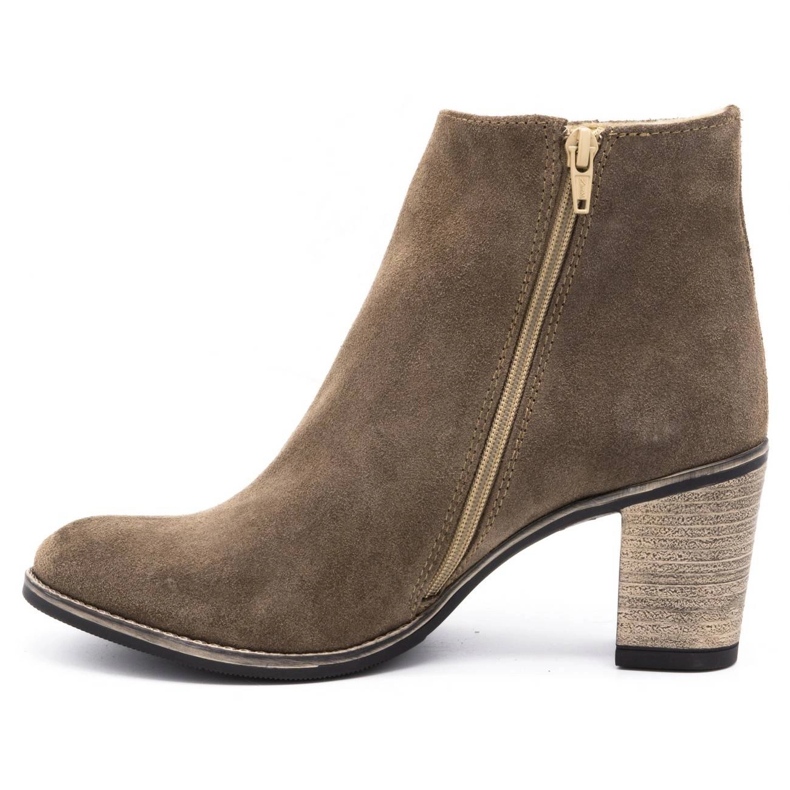 Olivier Kozačky Sara Ziemiste na vysokém podpatku béžový 1