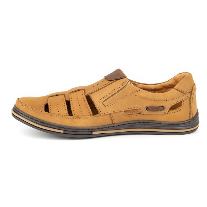 Polbut Prolamované pánské boty 06 pro letní červené oranžový 1