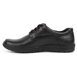 KOMODO Pánské Casual kožené boty 921K černá 1