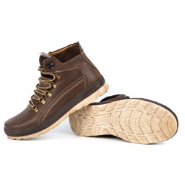 Olivier Pánské zateplené kožené boty 378MA hnědé hnědý 1 Olivier Pánské zateplené kožené boty 378MA hnědé hnědý 1